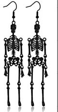 Black Skeleton Earrings