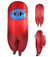 Red Sus Imposter Crewmate Killer Inflatable Child's Small (Among US)