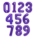 34" Purple Number Balloon