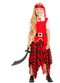 SEVEN SEAS PIRATE SWASHBUCKLER GIRL'S COSTUME MEDIUM 5-6