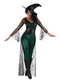 ADULT COSTUME - GREEN DARK COVEN WITCH M