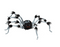 31 1/2" Gray and Black Hairy Walking Spider Halloween Decoration