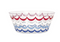 Red  White & Blue Plastic Serving Bowl