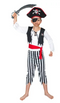 SEVEN SEAS BUCCANEER PIRATE DECKHAND KID'S COSTUME SMALL 3-4