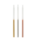 Metallic Dipped Birthday Candles 5" - Assorted 12ct.