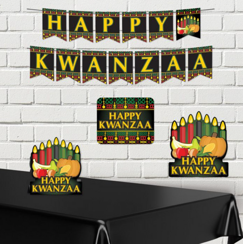 3-D Happy Kwanzaa Centerpiece