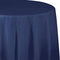 Navy Plastic Octy-Round Tablecover 82"
