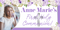 Floral Purple and Silver Communion Custom Banner