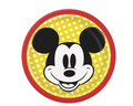 Disney Mickey Mouse Round 7" Dessert Plates  8ct