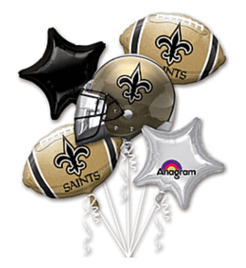 NFL Saints Balloon Bouquet