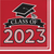 2PLY CLASS OF 2023 RED LUNCH NAPKINS 36CT.