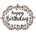 27" Satin Leopard Birthday Balloon #426