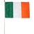 IRISH FLAG W/STICK 12" X 18"