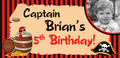 Pirate Birthday Custom Banner