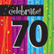 Milestone Celebration 70th Birthday Invitations 8ct