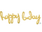 Phrase Happy Bday Gold Consumer Inflate