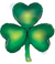 38" Opal Shamrock Balloon St. Patrick's