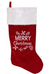 20" Red Velvet “Merry Christmas” Christmas Stocking