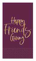Modern Thanksgiving Happy Friendsgiving Guest Napkins 16ct