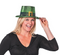 St. Patrick's Plastic Green Glitter Top Hats