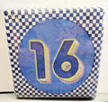 16TH BIRTHDAY BLUE BEVERAGE NAPKINS 16CT.