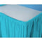 Bermuda Blue Plastic Table Skirt 29in x 14ft