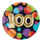 Balloon Birthday 100th Lunch Plates 8ct