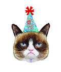 36" Grumpy Cat Party Face Balloon Shape #357