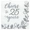 Happy 25th Anniversary Beverage Napkins