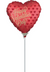 9" Happy Valentine Day Satin Sangria Air Fill only balloon