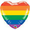 18" Rainbow Heart Balloon #104