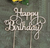 5"W x 4"H "HAPPY BIRTHDAY" RHINESTONE CAKE TOPPER, 1 PC/PACK - GOLD