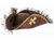 TRI CORNER PIRATE HAT-BROWN