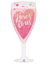 37" Here's to us Pink Champagne Balloon