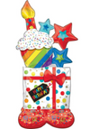 55" Stacked Birthday Icons AirLoonz AIR-FILLED BALLOON