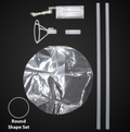 BUBBLE BALLOON 20 IN ON STICK W/ CLEAR LIGHTS 1ct
