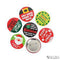 Funny Christmas Button Mix 12ct