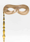 Masquerade Mask on Stick - Gold