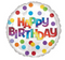 18" HBDAY DOTS OF COLOR BALLOON #106