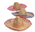 Embroidered Woven Straw Sombreros