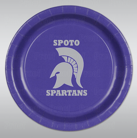 Spoto High School Custom Printed Plates 8ct