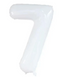 34" White Number 7 Balloon