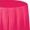 Hot Magenta Plastic Octy-Round Tablecover 82"