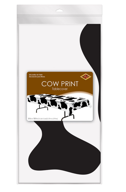 Cow Print Tablecover 54"X108"