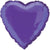 18" Purple Heart Shape Balloon #281