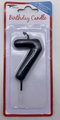 NUMBER CANDLE BLACK 7