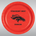 Strawberry Crest High School Custom Printed Plates 8ct