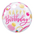 Bubble Bday Pink/Gold Dots Balloon