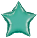 19" Star Chrome Green Balloon