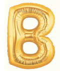 40" Megaloon Gold Letter B